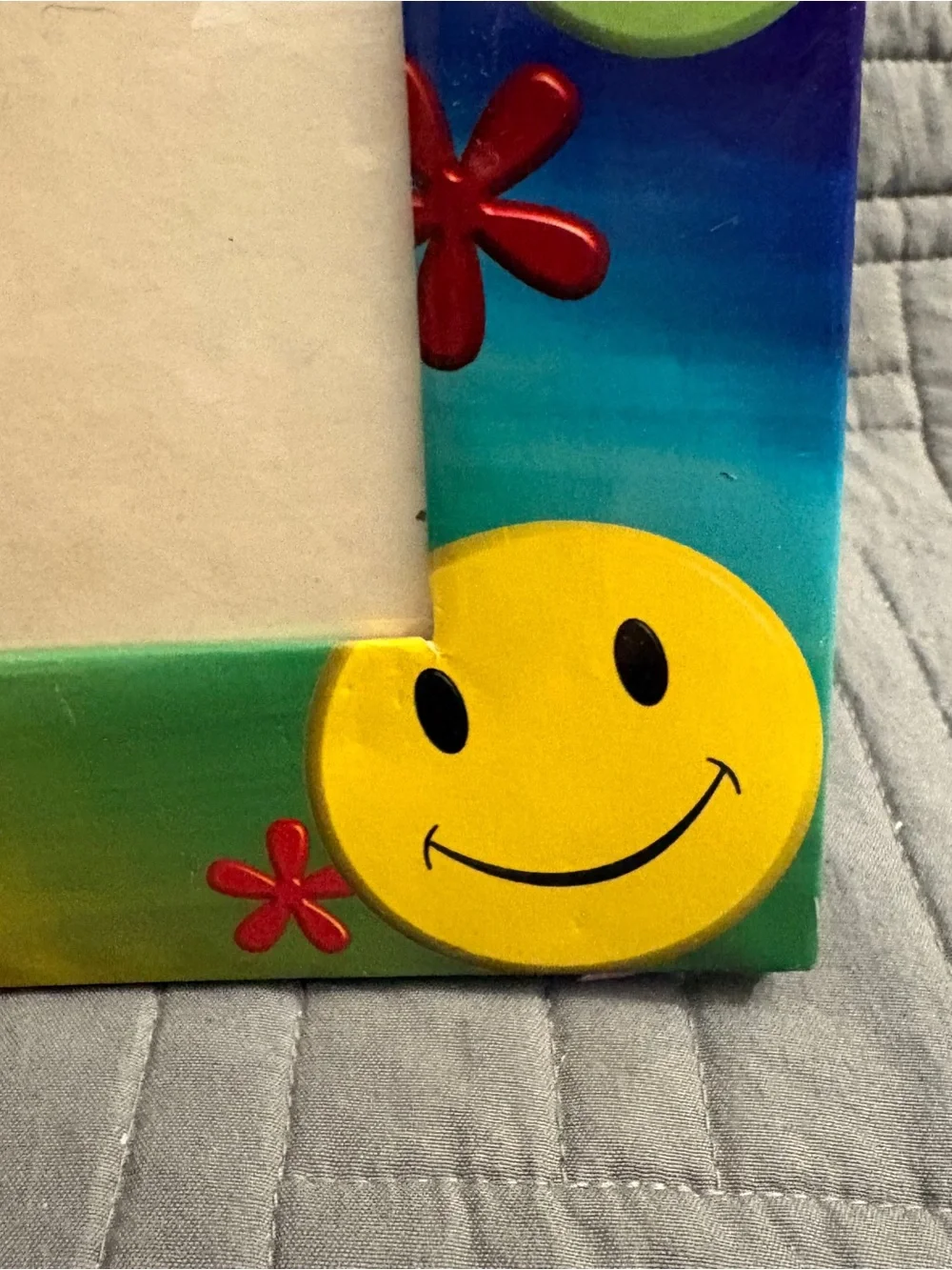 Vintage Y2K Flowers Smiley Faces Rainbow Friends Picture Frame Martin Designs